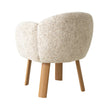 CDC12553-IG Natural Dining Chair - Honeycomb White