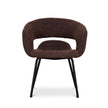 CDC12643-FH Black Dining Chair - Moss Brown (Set of 2)