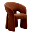 CDC12644-FH Fabric Dining Chair - Burnt Brown