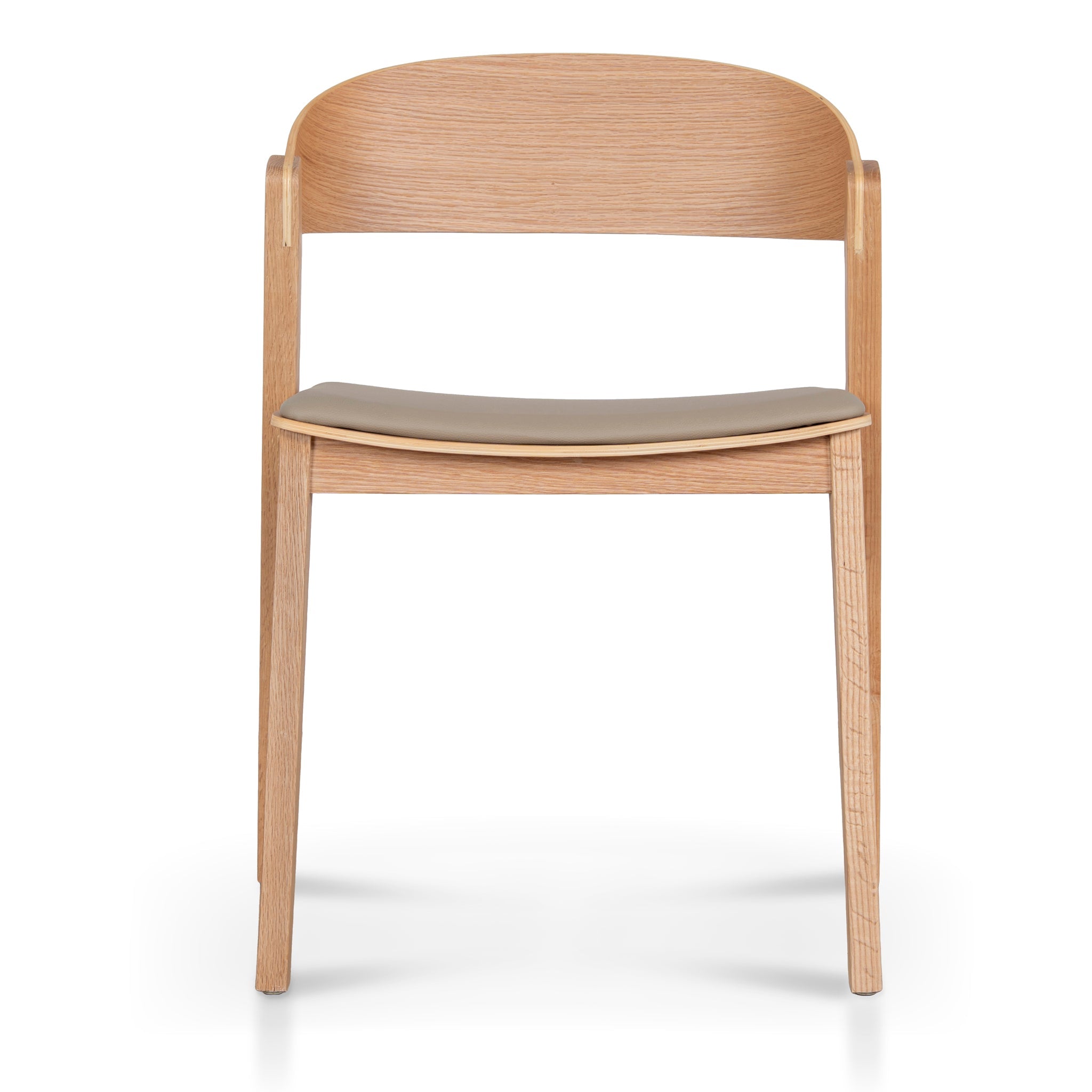 CDC12648-SD Natural Dining Chair - Latte Seat (Set of 2)