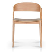 CDC12648-SD Natural Dining Chair - Latte Seat (Set of 2)