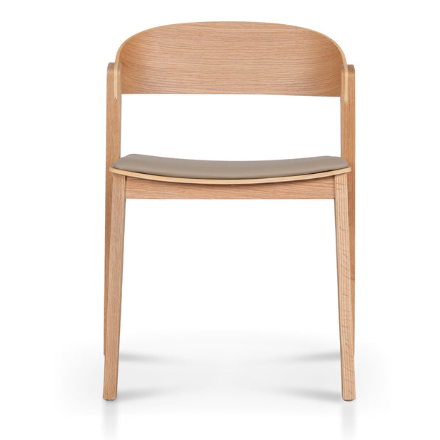 CDC12648-SD Natural Dining Chair - Latte Seat (Set of 2)