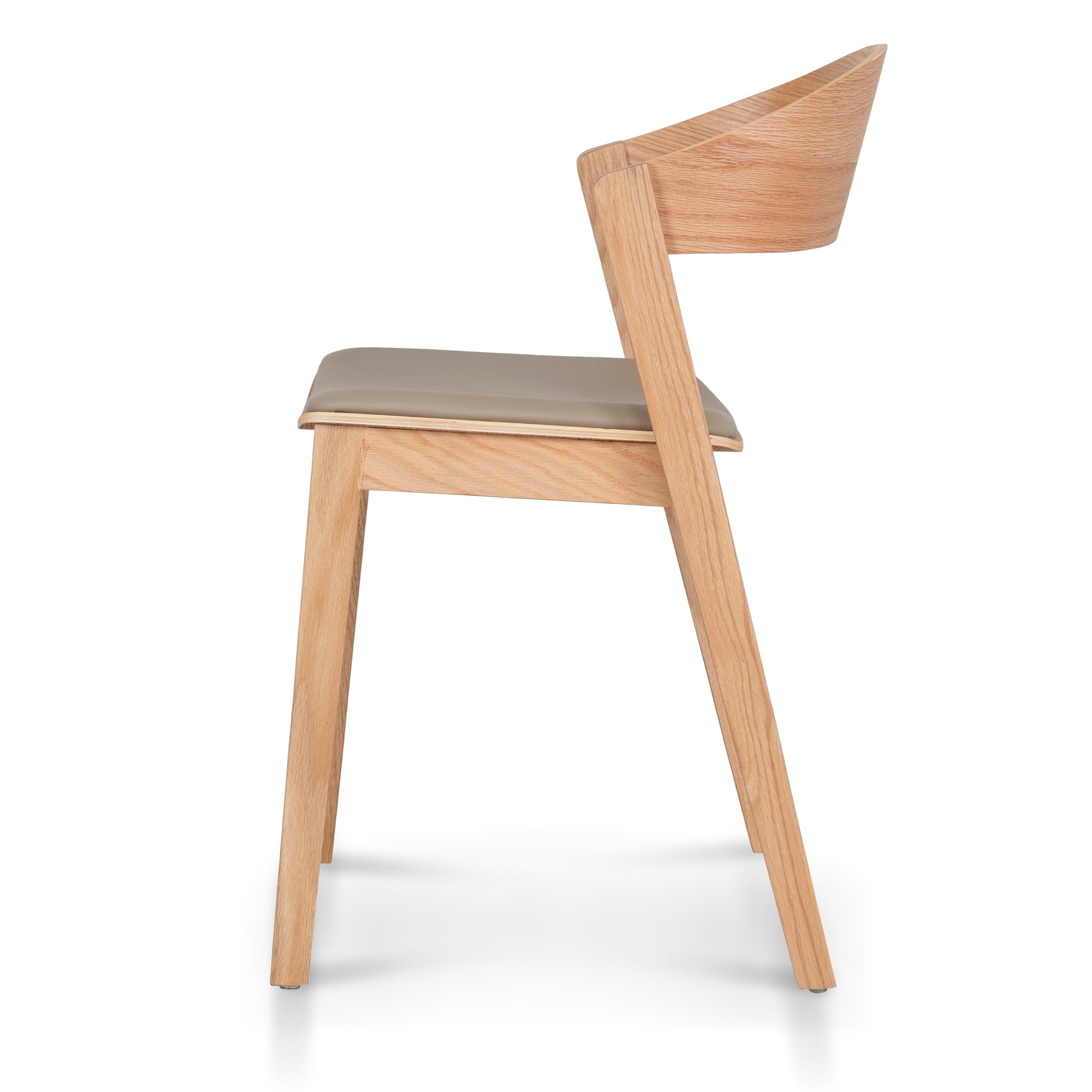 CDC12648-SD Natural Dining Chair - Latte Seat (Set of 2)