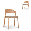 CDC12648-SD Natural Dining Chair - Latte Seat (Set of 2)