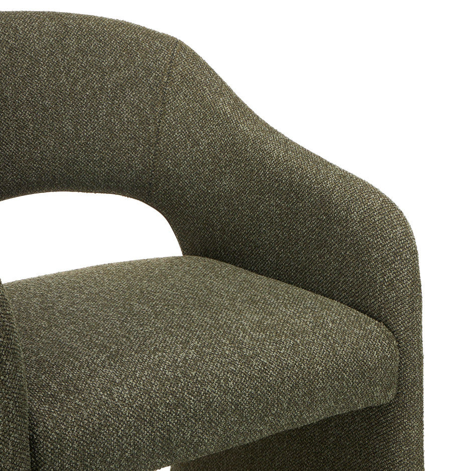 CDC12680-MR Fabric Dining Chair - Twill Green (Set of 2)