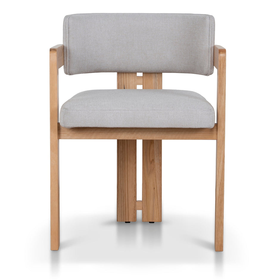 CDC8772-MA Natural Ash Dining Chair - Stone Beige (Set of 2)