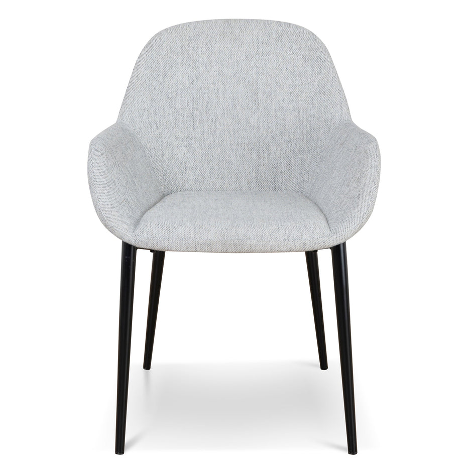 CDC8948-SD Fabric Dining chair - Silver Grey (Set of 2)