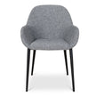 CDC8949-SD Fabric Dining chair - Lava Grey (Set of 2)