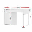 Artiss Computer Desk Drawer Cabinet White
