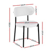 Artiss Dining Chairs Set of 4 Sherpa Boucle White