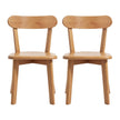 Artiss 2x Dining Chairs Wooden Kitchen Accent Chair Cafe Lounge Rubber Wood
