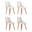 1 Set of 4 Artiss Dining Chairs White PU