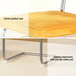 Artiss Dining Chairs Set of 4 Velvet Rattan Cantilever Yellow
