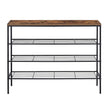 Artiss Shoe Rack 4 tier Storage Organiser Walnut