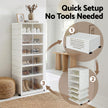 Artiss Foldable Shoe Storage Box 6 Tier 12 Pairs Entryway