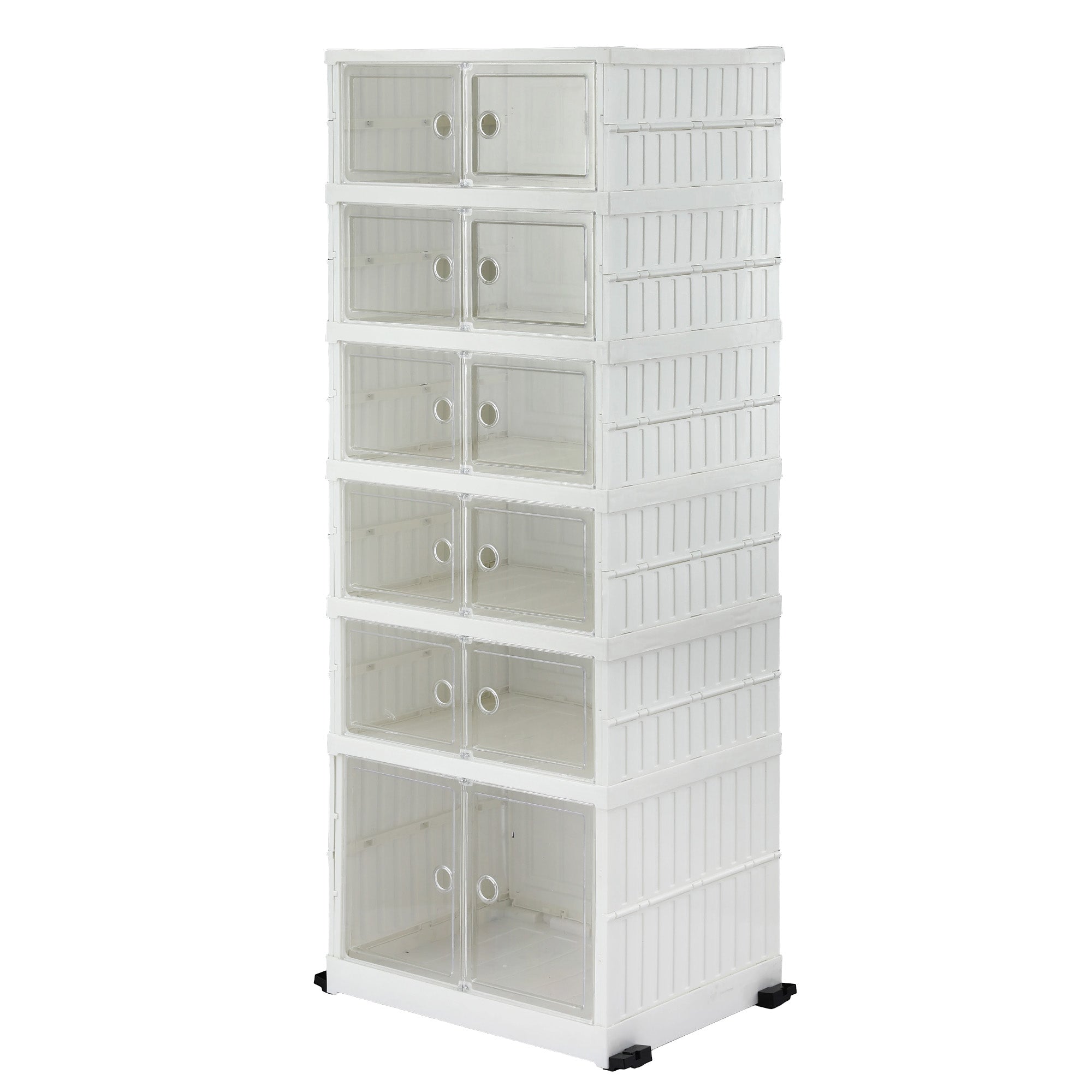Artiss Foldable Shoe Storage Box 6 Tier 12 Pairs Entryway