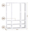Artiss Large Portable Clothes Closet Wardrobe with Open Shelf White