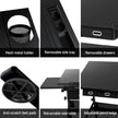 Artiss Drawing Desk Stool Set Drafting Table Adjustable Angle Tilt Drawers Black