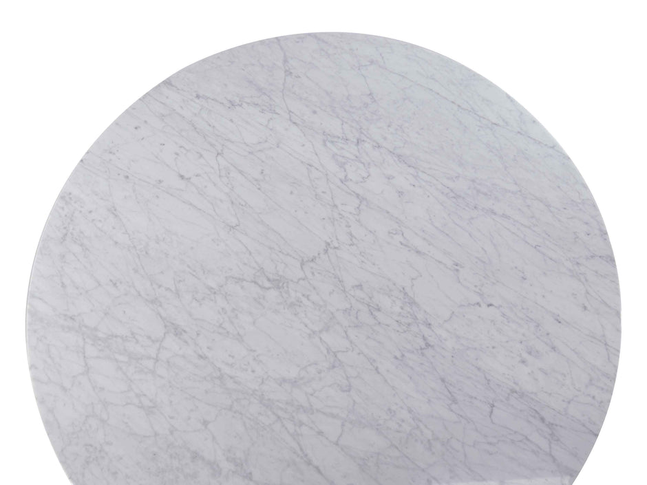 CDT971-SD 1.15m Marble Round Dining Table - Natural