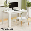 1 Artiss Dining Table and 4 Chairs Set White Wood