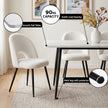 Artiss Dining Table and Chairs Set 5pcs Kitchen Furniture Marble White