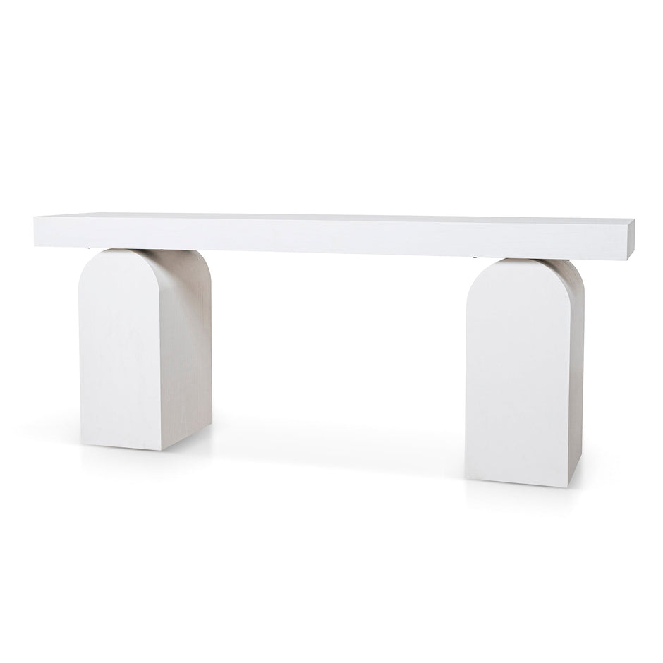 CDT10046-NI 1.9m New Elm Console Table - Full White