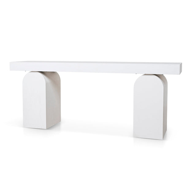 CDT10046-NI 1.9m New Elm Console Table - Full White