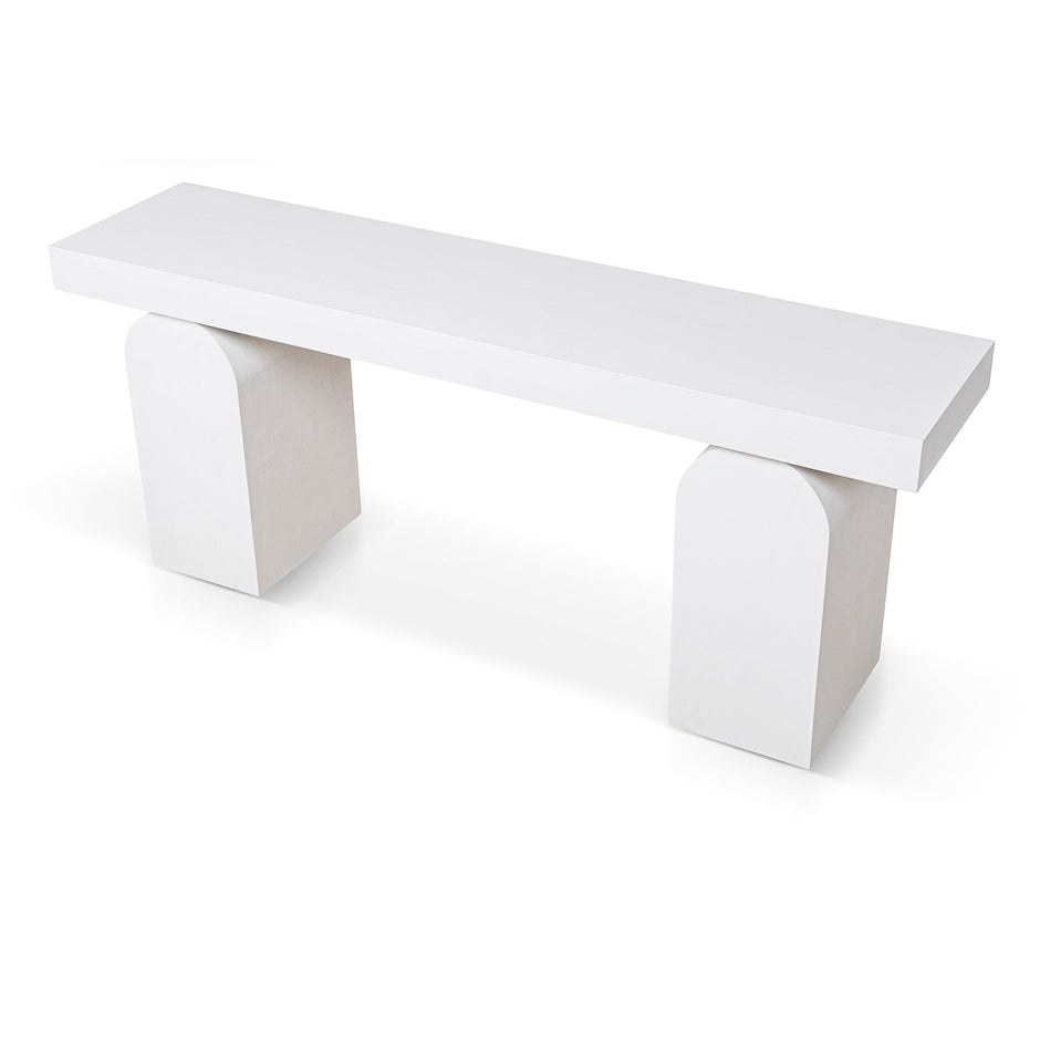 CDT10046-NI 1.9m New Elm Console Table - Full White