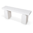 CDT10046-NI 1.9m New Elm Console Table - Full White
