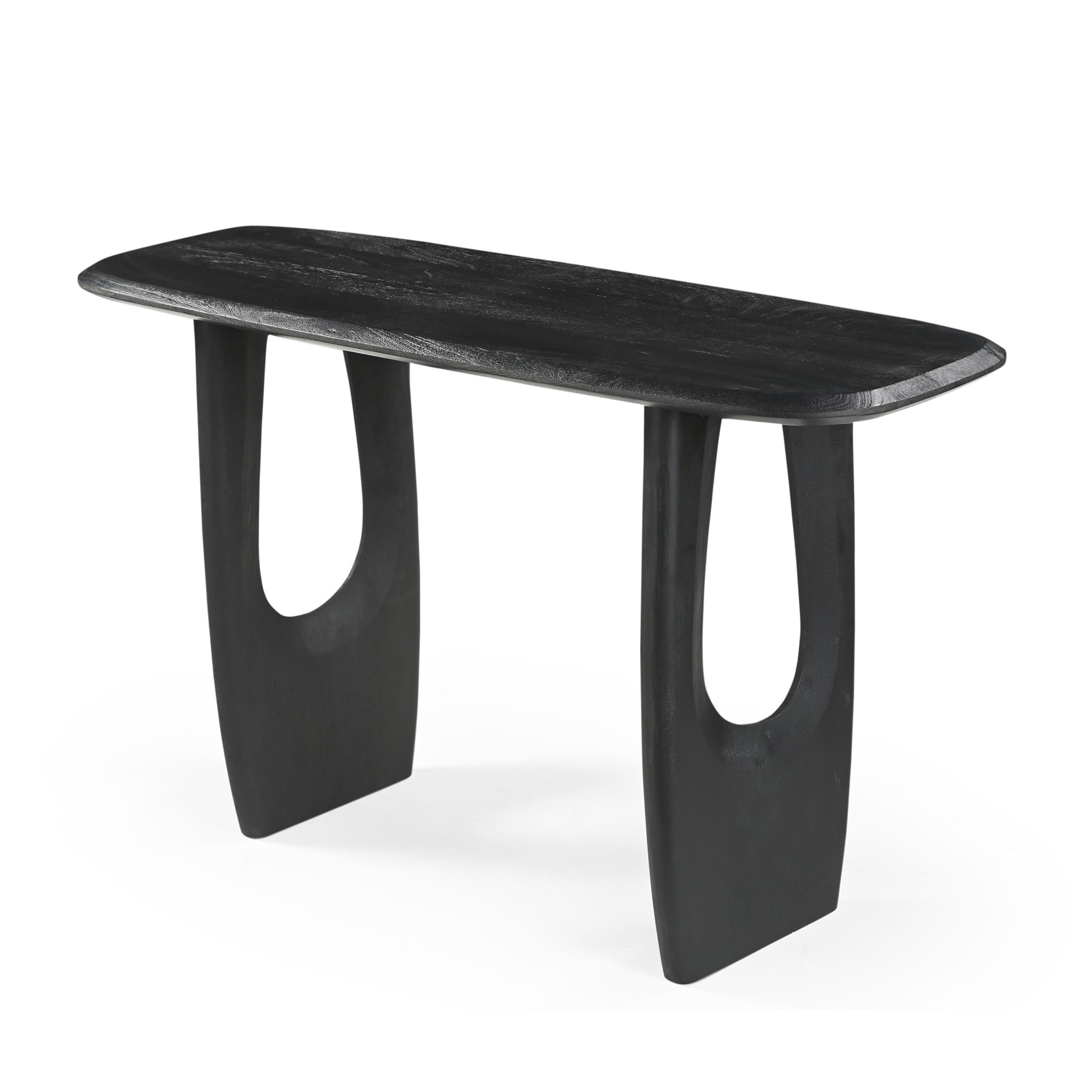 CDT10207-RB 1.3m Console Table - Full Black