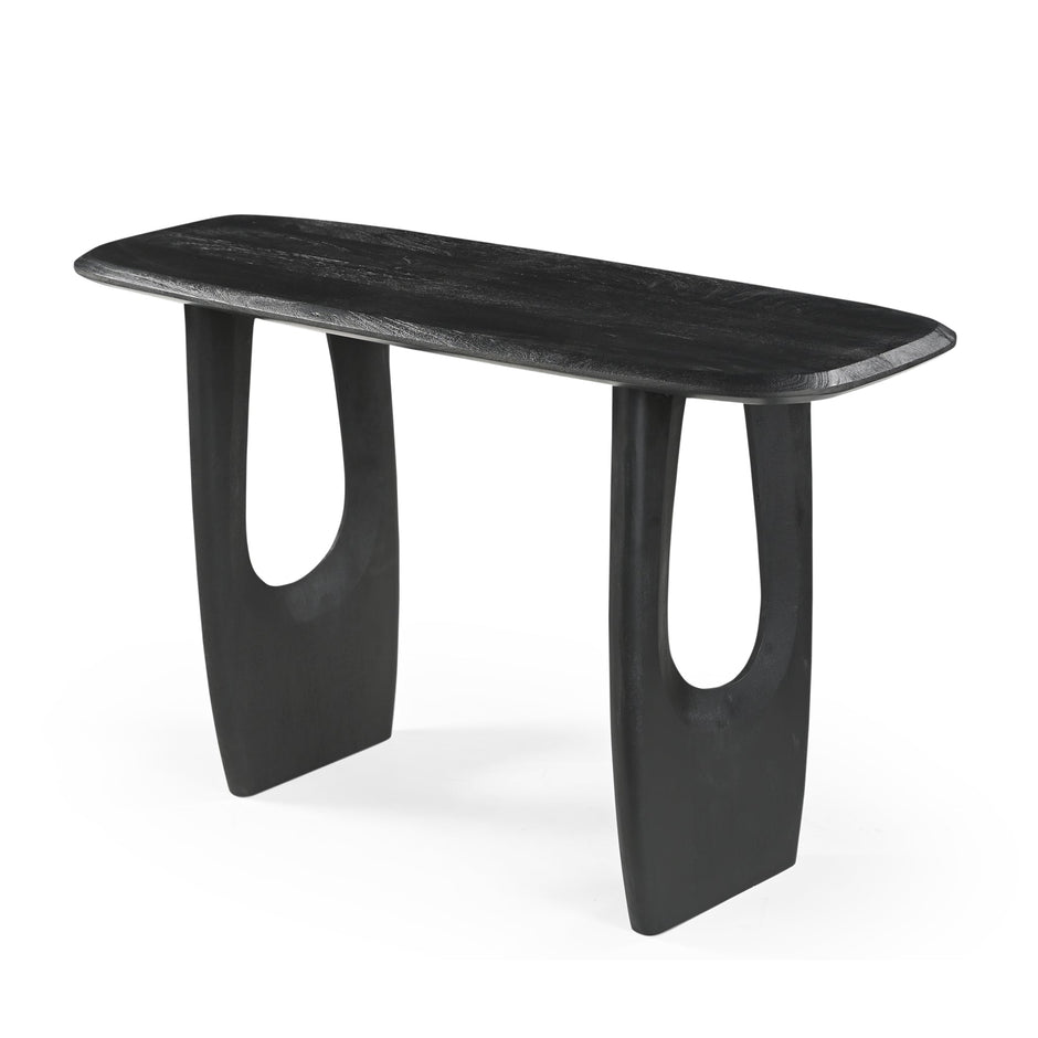 CDT10207-RB 1.3m Console Table - Full Black