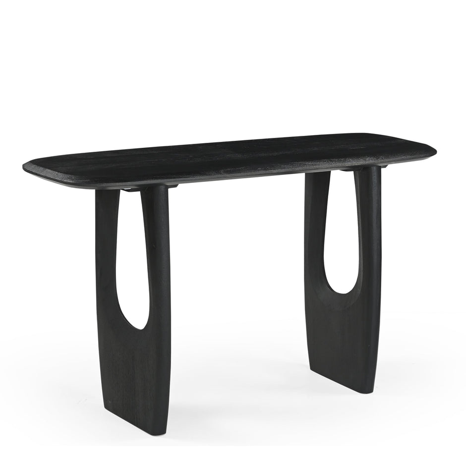 CDT10207-RB 1.3m Console Table - Full Black
