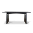 CDT10258-NI 1.8m Elm Dining Table - Full Black