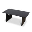 CDT10258-NI 1.8m Elm Dining Table - Full Black
