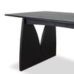CDT10258-NI 1.8m Elm Dining Table - Full Black