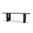 CDT10260-NI 2.4m Recycled Fir Dining Table - Full Black