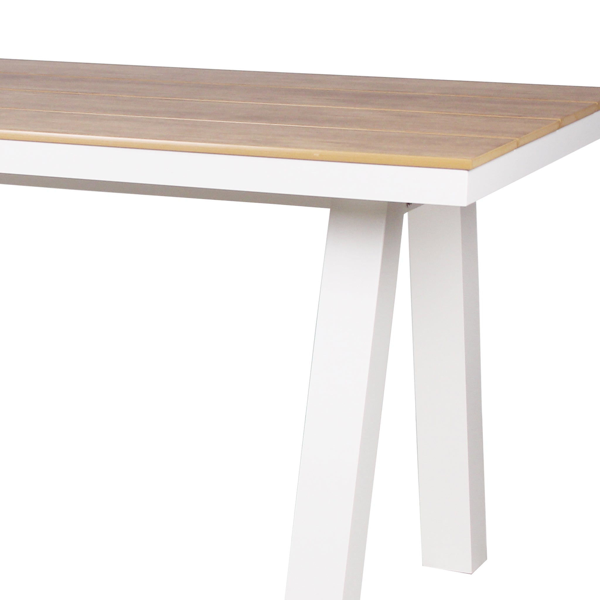 CDT10304-ID 1.8m Sand White Outdoor Dining Table - Natural