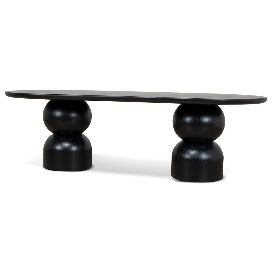 CDT10403-CN 2.5m Dining Table - Full Black