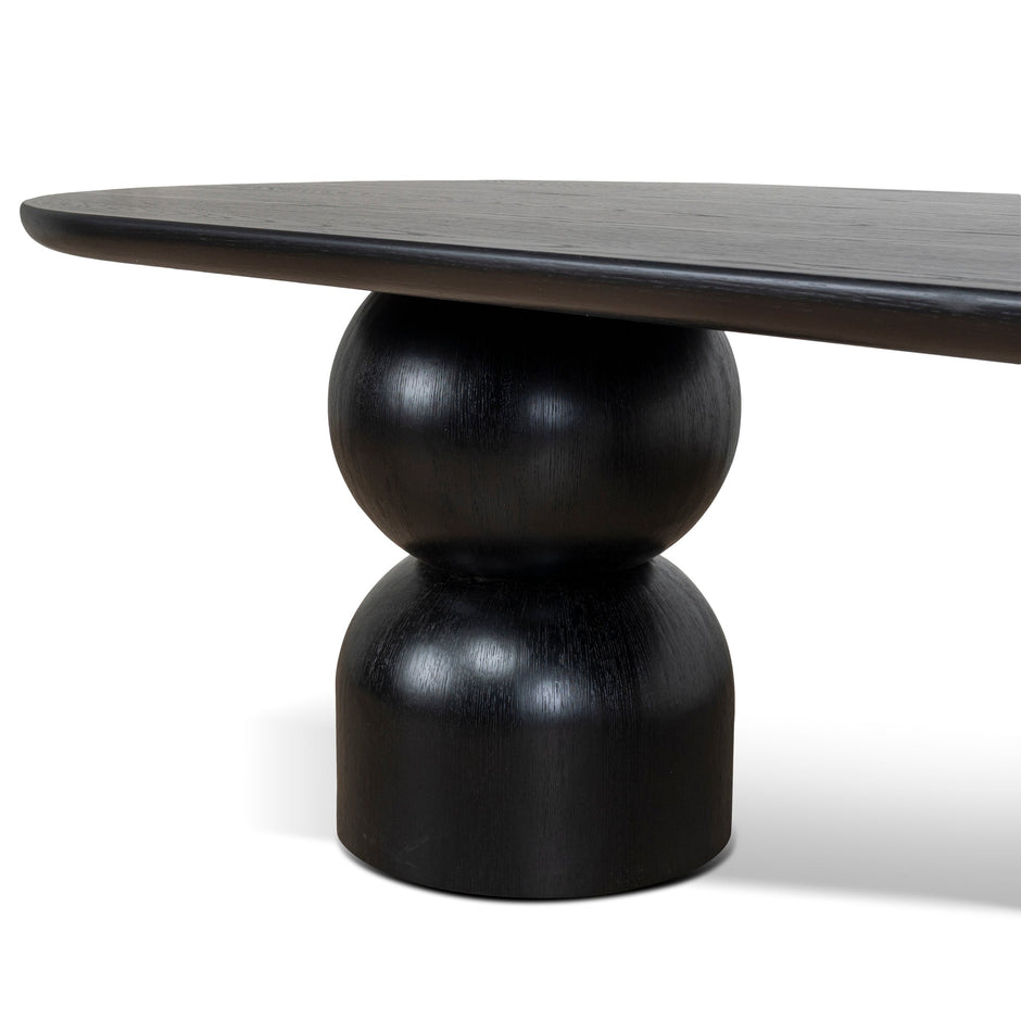 CDT10403-CN 2.5m Dining Table - Full Black