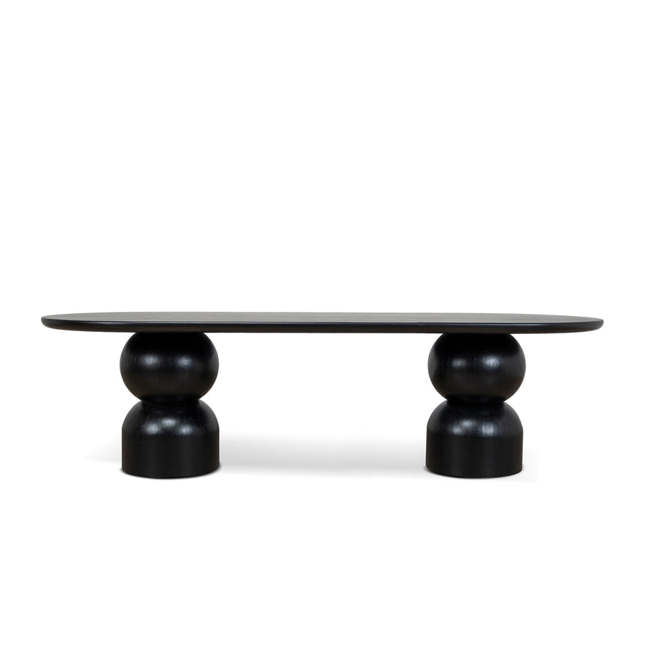 CDT10405-CN 2.8m Dining Table - Full Black