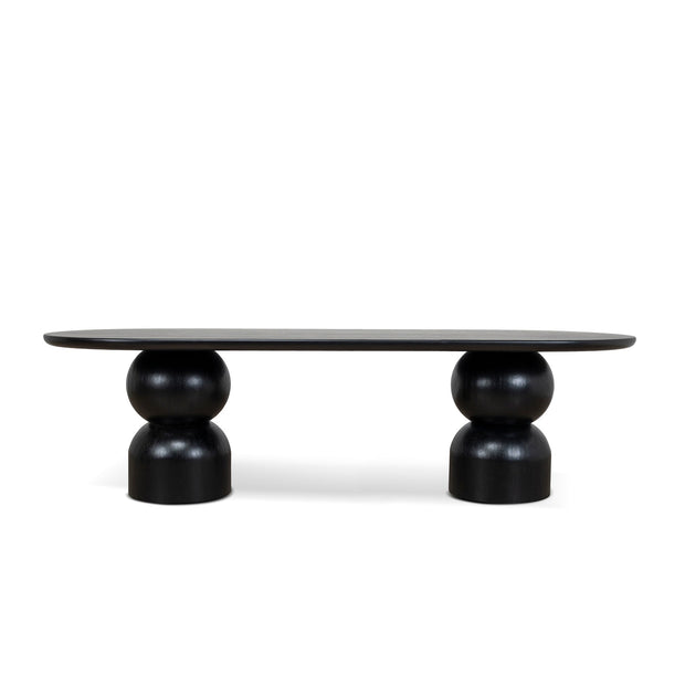 CDT10405-CN 2.8m Dining Table - Full Black