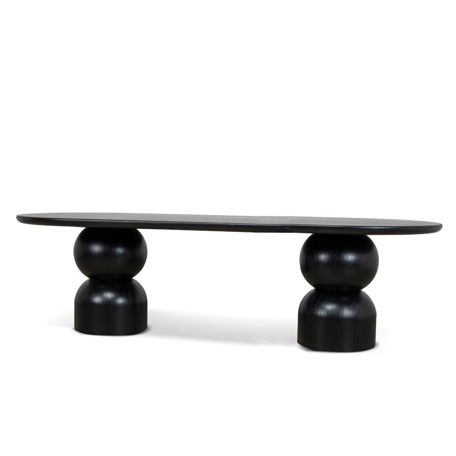 CDT10405-CN 2.8m Dining Table - Full Black