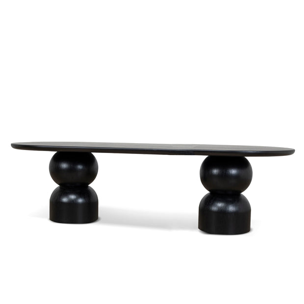 CDT10405-CN 2.8m Dining Table - Full Black