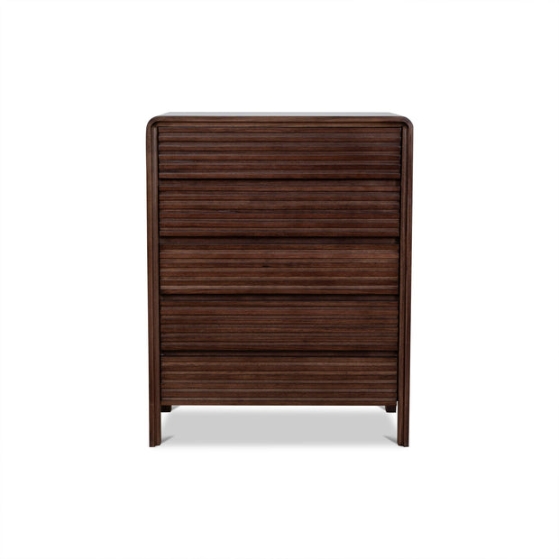 CDT10460-AW Tallboy Drawer Chest - Walnut
