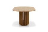 CDT10670-CU 2.2m Oval Dining Table - Natural