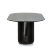 CDT10671-CU 2.2m Oval Dining Table - Black Stain