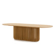 CDT10672-CU 2.8m Oval Dining Table - Natural