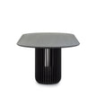 CDT10673-CU 2.8m Oval Dining Table - Black Stain