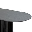 CDT10673-CU 2.8m Oval Dining Table - Black Stain