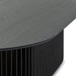 CDT10673-CU 2.8m Oval Dining Table - Black Stain